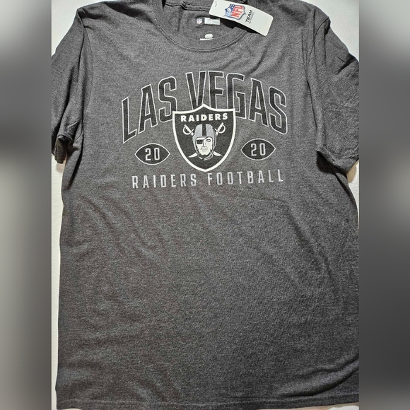 Las Vegas Raiders Mens‎ T-shirt Large Grey Black NFL Official Licensed Product - Picture 1 of 8